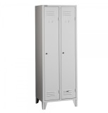 VESTIAR METALIC CU PICIOARE SI 2 USI P2, 600x500x1800 mm (LxlxH), FIRST