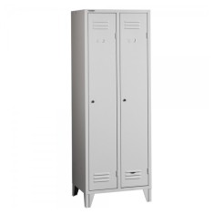 VESTIAR METALIC CU PICIOARE SI 2 USI P2, 600x500x1800 mm (LxlxH), FIRST