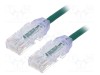 Patch cord PANDUIT TX6-28&trade;, U/UTP 6 litat Cu LSZH verde 2m 28AWG