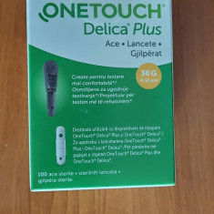 ACE STERILE ONE TOUCH DELICA PENTRU GLUCOMETRU , SIGILATE 100 BUCATI .