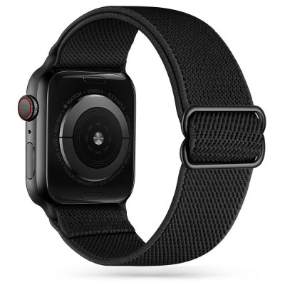 Curea Tech-Protect Mellow pentru Apple Watch 4/5/6/7/8/9/Se/Ultra 1/2 (42/44/45/49 mm) Negru foto