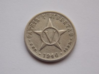 5 CENTAVOS 1946 CUBA foto