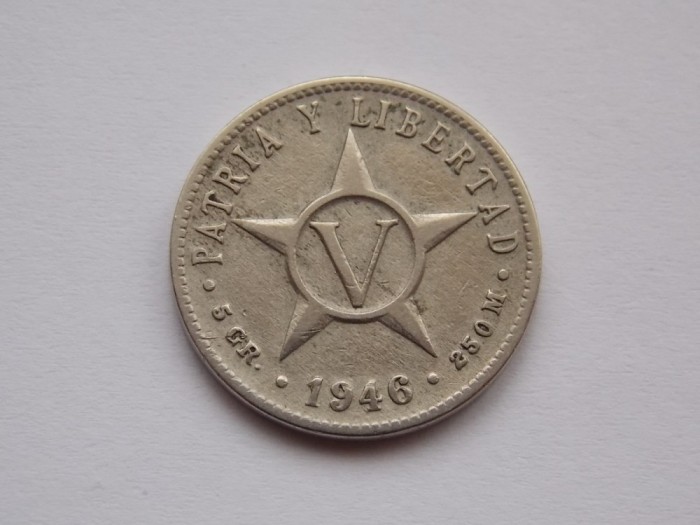 5 CENTAVOS 1946 CUBA