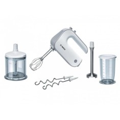 Mixer de mana MFQ4080, 500 W, 5 viteze, functie Turbo, alb