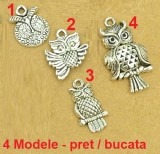 PANDANTIV MICUT &quot;BUFNITA INTELEAPTA&quot;TALISMAN, ARGINT TIBETAN,LUCRAT MANUAL,CHARM