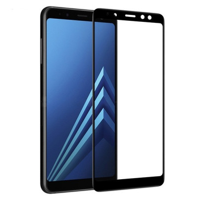 Folie de Sticla 5D SAMSUNG Galaxy A6 2018 (Negru) Full Glue foto