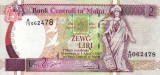 MALTA 2 lire (1967-1994) aXF!!!