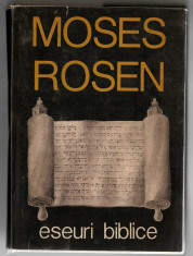 Moses Rosen - Eseuri Biblice, Ed.Hasefer, 1992, cartonata foto