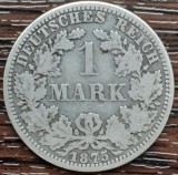 (A551) MONEDA DIN ARGINT GERMANIA - 1 MARK 1875, LIT. A, Europa