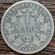 (A551) MONEDA DIN ARGINT GERMANIA - 1 MARK 1875, LIT. A