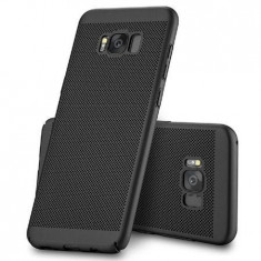 Husa Bubble Vent pentru Samsung Galaxy A9 2018, Black foto