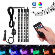 Kit Lumini ambientale 12smd rgb cu music controler