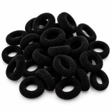 Cumpara ieftin Set elastice pentru par negre, 2.3 cm, 20 bucati, accesorii pentru fetite, codite, impletituri, coafuri si fixarea suvitelor