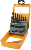 Set 19 Burghie HSS 1-10mm Tolsen, DIN338, Unghi 118&deg; - Metal, Lemn, Plastic - Cutie Fier
