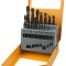 Set de 19 burghie HSS 1-10 mm, Tolsen