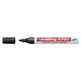 Marker permanent Edding 8750, cu vopsea, corp aluminiu, varf rotund, 2-4 mm, negru