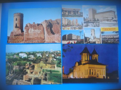 HOPCT LOT 3364 -4 CARTI POSTALE-TARGOVISTE -JUD -DAMBOVITA-NECIRCULATE foto