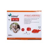 Aparat aerosoli nebulizator cu compresor, delfin Nimo, Dr.Life