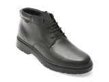 Ghete GEOX negre, U46HND, din piele naturala
