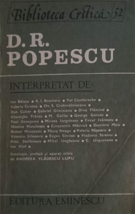 D.R. POPESCU INTERPRETAT DE-COLECTIV