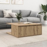 vidaXL Masă de cafea stejar artizanal 80 x 80 x 31 cm Lemn compozit
