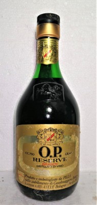 BRANDY oro pilla RESERVE MULTI 3 ANI DISTILLATO DI VINO Cl 75 GR 40 ANII 1970/80 foto