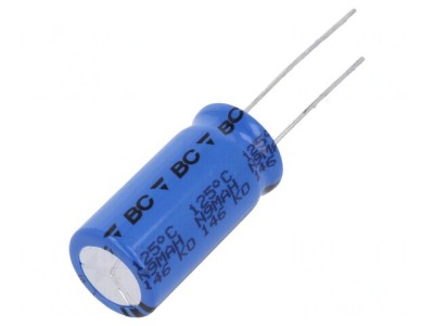 Condensator Electrolitic THT 1mF 35V 12.5x25mm 5mm Raster foto