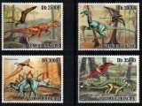 S. TOME E PRINCIPE 2010 - Dinozauri / serie completa nestampilata