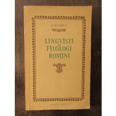 D.Macrea-Lingvisti si filologi romani
