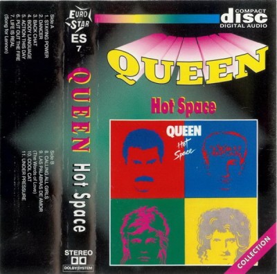 Queen - Hot Space, Caseta audio foto