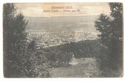 2416 - RAMNICU-VALCEA, Panorama, Romania - old postcard - used - 1919 foto