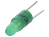 Lampă LED verde 3mm BI-PIN 24VDC 24VAC CML INNOVATIVE TECHNOLOGIES
