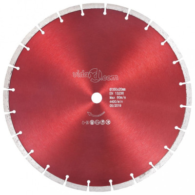 vidaXL Disc diamantat de tăiere, oțel, 350 mm foto