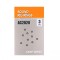 Rig Rings Orange Rotunde 3mm Negru Mat 10buc