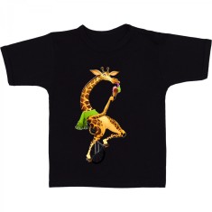Tricou &amp;quot; Girafa pe monociclu &amp;quot; foto