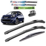 Cumpara ieftin Ștergătoare Nissan Micra K13 (2010&ndash;2016) TeamCar&reg; &ndash; Set Complet Hybrid
