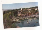 FA133 -Carte Postala - ELVETIA - Ouchy-Lausanne. Le Port et l'Hotel Le Chateau, necirculata