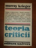 TEORIA CRITICII-MURRAY KRIEGER