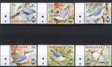 BAHAMAS-PASARI-Serie de 6 timbre nestampilate MNH