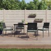 VidaXL Set mobilier de grădină cu perne, 5 piese, poliratan și oțel 3187005