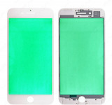 Geam sticla iPhone 7 Plus + Rama + Polarizator, White