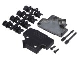 Carcasă D-Sub 25pin și 44pin, metalică, ecranată, unghi 45&deg;