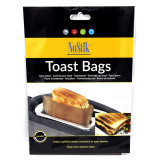 Set saci de siguranta prajitor de paine NoStik 1DDD304, 2buc, 16x16.5cm, utilizare multipla, maro