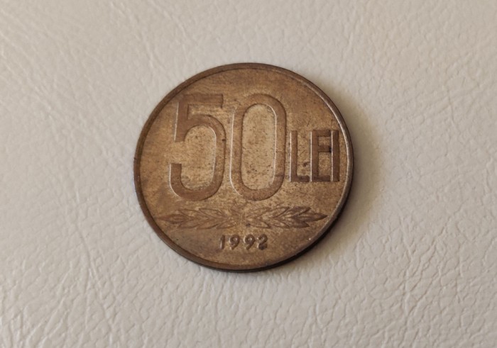 Rom&acirc;nia - 50 lei (1992) monedă s108