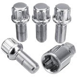 Antifurturi Roti Breckner M14 x 1.5 GxZA Conic, Set 4 Bucati, Prezoane VW
