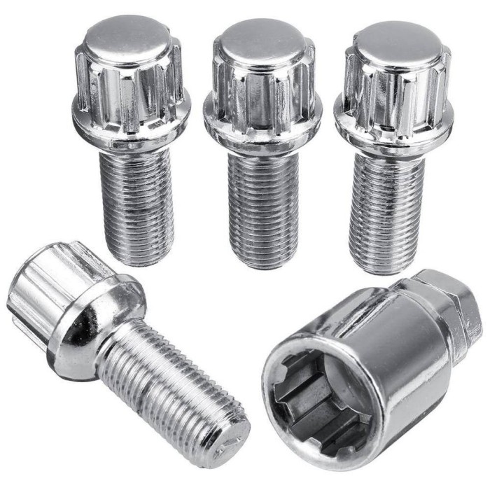 Set 4 bucati antifurt jante M14 x 1,5GxZA conic