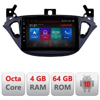 Navigatie Opel Corsa 2013-2016 E-corsa Octa Core cu Android Radio Bluetooth Internet GPS WIFI DSP 4+64GB 4G CarStore Technology