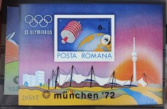 Romania 1972 - Colite Olimpiada Munchen MNH foto
