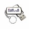 Memorie USB/ Stick 16Gb, tip brelog Mini, USB 2.0, metal