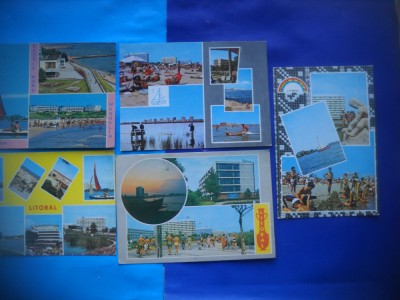 HOPCT LOT NR 759 LITORAL ROMANIA -CT-5 CARTI POSTALE-RSR-CIRCULATE foto